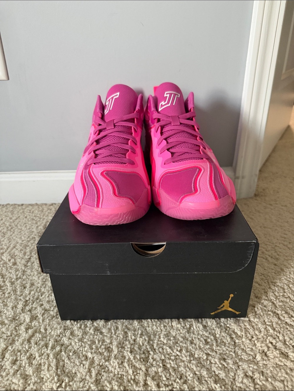 Jordan Men’s Hot Pink Athletic Sneakers